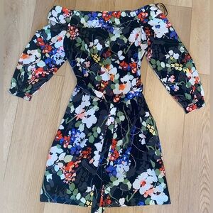 NWT Banana Republic Multicolor Floral Long Sleeve Dress